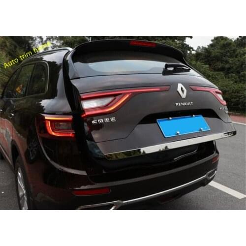 Lapetus Rear Tail Trunk Door Decoration Strip Cover Trim 1 Pcs For Renault Koleos 2017 - 2020 Stainless Steel / Auto Accessories