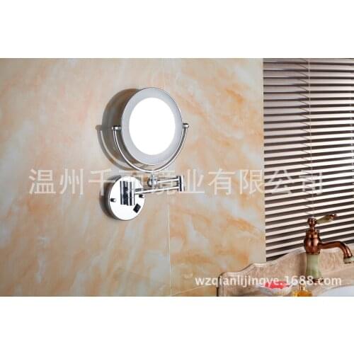 Factory direct copper mirror with LED mirror with charge Charging mirror with wall-mounted magnifying glass