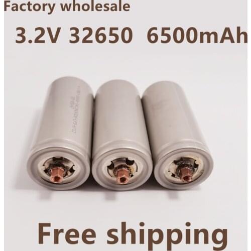 10pcs100% Original 32650 6500mAh 3.2V lifepo4 Rechargeable Battery Professional Lithium Iron Phosphate Power Battery with screw