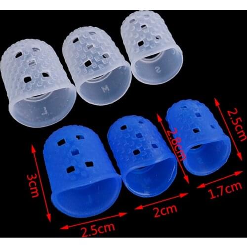4Pcs Guitar Finger Pain Protection Cover Playing Guitar Fingertip Thumb Protectors Silicone Finger Picks Guards Protection
