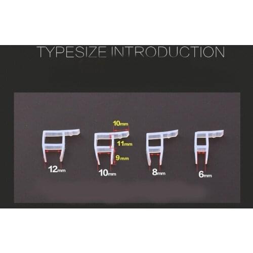 5M/lot 90 Degree silicone rubber Frameless glass window seal weatherstrip for width 6/8mm glass Free shipping