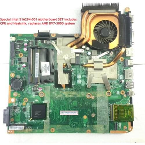 516294-001 SET FOR HP DV7-3000 Laptop Intel/ATI Motherboard SET, to replace AMD 574681-001, A