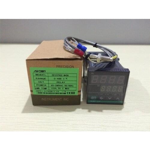 CD101 PID Intelligent Digital Temperature Controller+K Type Probe Universal Input Relay/SSR Output CD101FK02-M*EN CD101FK02-V*EN