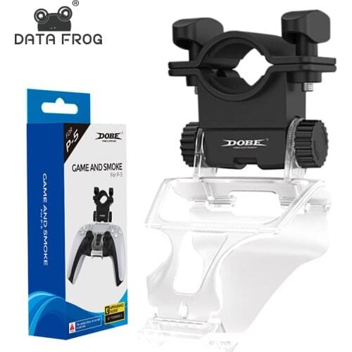 DATA FROG Hookah Hose Holder For Playstation 5 Adjustable Handle Holder Shisha Bracket Smoking Clip For PS5 Game Accessories