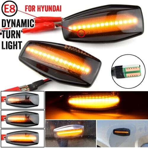 Dynamic Turn Signal LED Side Marker Light Flashing Indicator For Hyundai Elantra XD i10 Getz Sonata XG Tucson Terracan Coupe