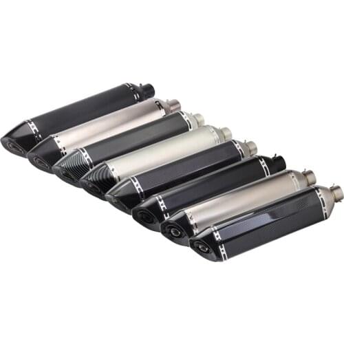 Length 570mm Inlet 51mm Motorcycle Exhaust Pipe Muffler Escape Moto Motorbike Slip On Universal for Tmax Xmax Nmax MSX PCX etc