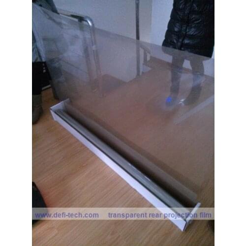 DfLabs 1.524m*30m holographic transparent rear projection film for WINDOW shop advertising,presentation show