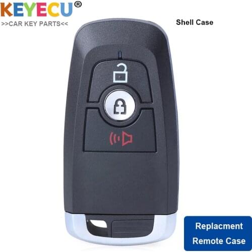 KEYECU 3 Button Smart Remote Car Key Shell Case for Ford Edge Ecosport Explorer F-150 F250 F350 Fusion 2017-2019 M3N-A2C931423