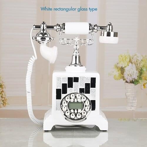 Button Dial Corded Phone Telephone with FSK and DTMF, Caller ID, Backlight Speakerphone, Electronic Ringtone for Home Office