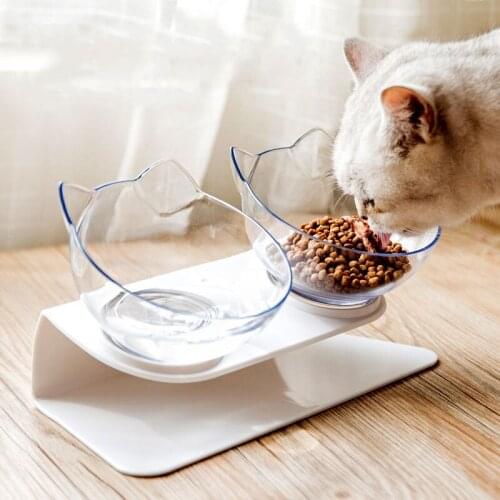 Dogs Feeders Cat Feeding Bowl Non-slip Cat Bowls Cats Double Bowl Pet Food and Water Bowls Dropship Pet Supplies