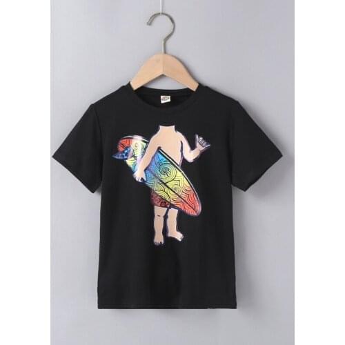Summer Kids Clothing 2021 Fashion Clothes Skateboard Boy Short Sleeve T-shirts Cool Boys Clothes Cotton Children Clothes 5-10Y