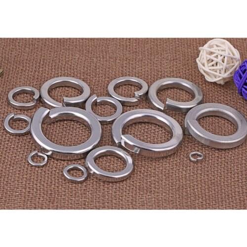 M2-M16 Spring Pad 201 Stainless Steel Spring Washer / Spring Washer / Elastic Gasket / Huashi Meson GB93 50 Pcs