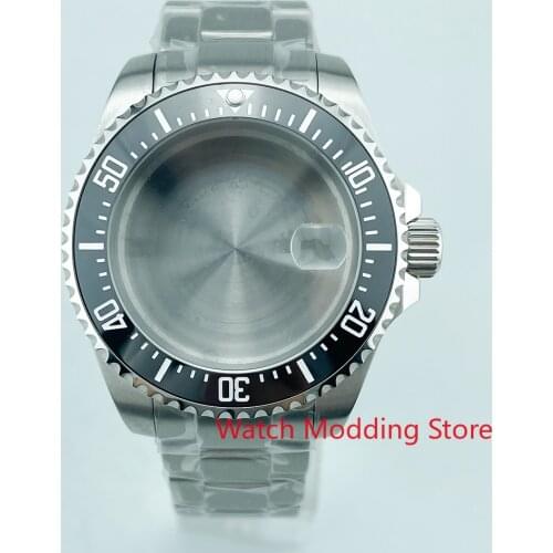 NEW ARRIVAL 500m Tested Waterproof 43.5mm DEEP SEA Homage Big Watch Case with Bracelet Fit For NH35A / ETA2824 Movement