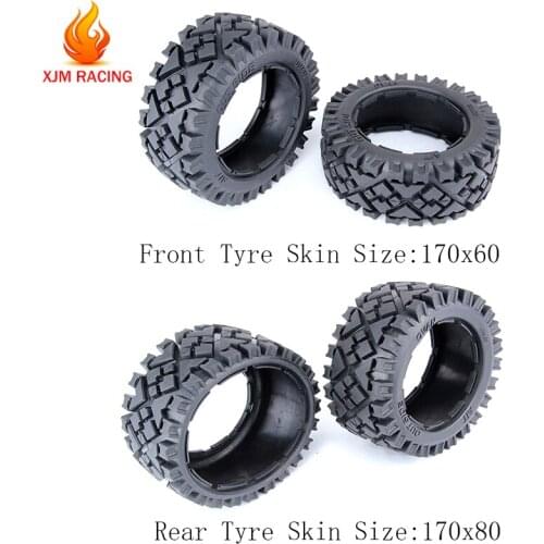 Front or Rear All Terrain Tire Skin Set for 1/5 HPI ROFUN BAHA ROVAN KM MCD GTB RACING BAJA 5B SS TRUCK RC CAR TOYS PARTS