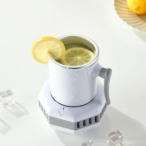 110V Home Office Smart Semiconductor Refrigeration Drink Fast Cooling Cup Cooler Cooling Cup Beer Juice Beverage Water Cooler