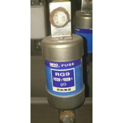 Fuses: RG9 200A 500V gG / RG10 350A 500V gG / RGS34 600A 500V aR