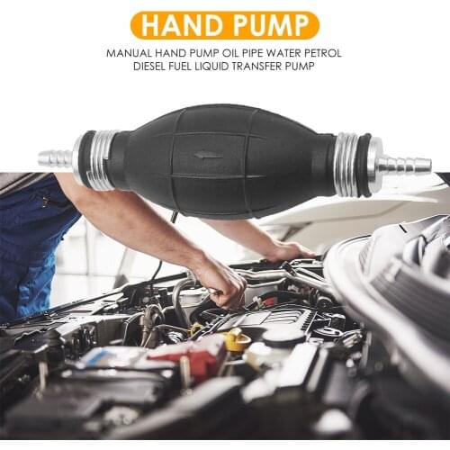 Hand Pump Oil Pipe Water Gasoline Diesel Fuel Liquid Delivery Pump Gas Water Delivery Rubber Pipe Aluminum For Car And Ship