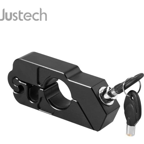 Justech Handlebar Security Lock Aluminum Alloy Throttle Grip Lock Motorbike Motorcycle Security Lock For Front Or Rear Brakes