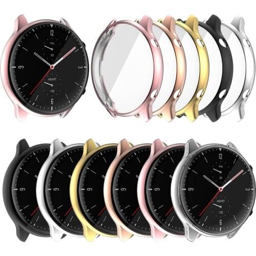 Protective Case For Amazfit GTR 2 Cover Shell Full Screen Protector Soft TPU Frame For Xiaomi Huami Amazfit GTR2 Watch Bumper