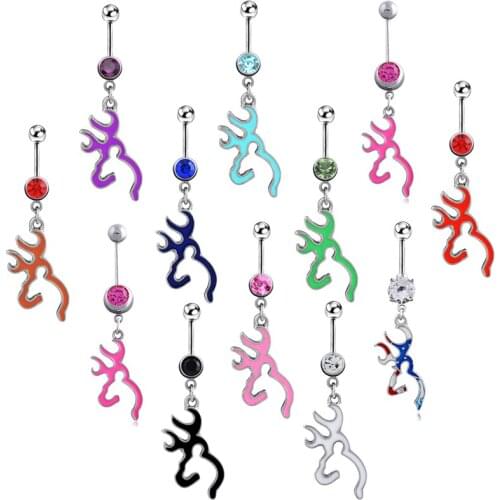 1PC Sexy Flame Body Jewelry Piercings Navel Stainless Steel Belly Button Rings Bikini Women Belly Rings Girls Beach Accessories