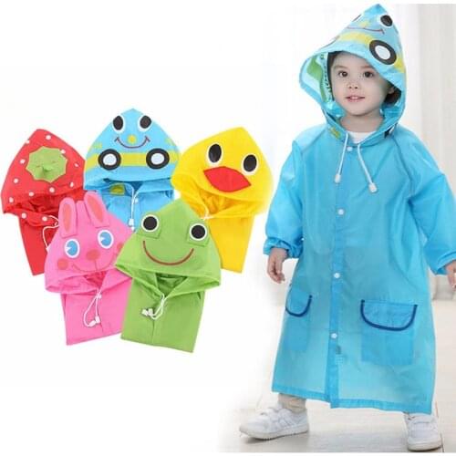 1PC Cartoon Raincoat Kids Waterproof Baby Raincoat for Children Rainwear