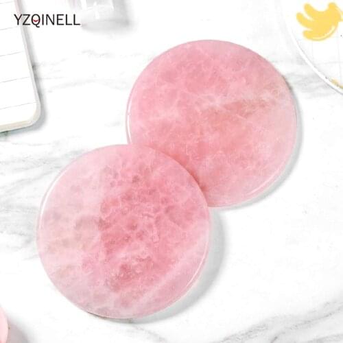 1pcs Pink Crystal Jade Stone Holder Lash Glue Adhesive Pallet Eyelashes Makeup Eyelash Extension Grafting Tools