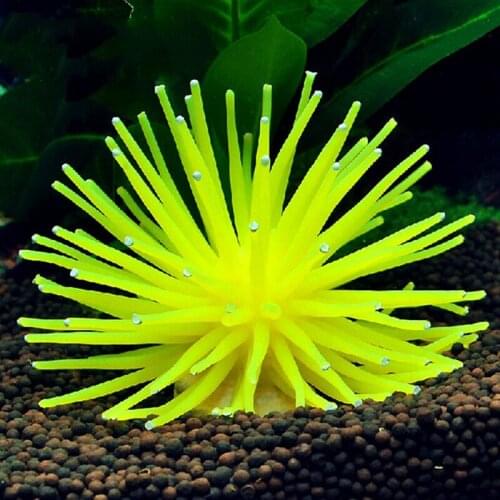 1Pc Silicone Aquarium Fish Tank Artificial Coral Plant Underwater Ornament Decoration Waterscape Accessories More Color
