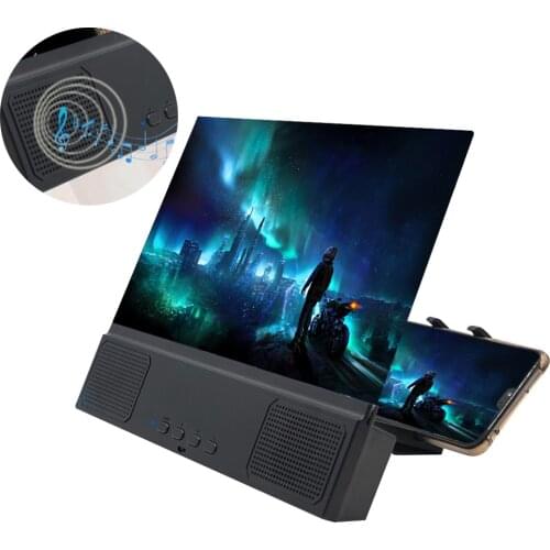 12 inch 3D Screen Amplifier L2 Mobile Phone Magnifying Glass HD Stand For Video Folding Screen Enlarged Holder Support Bluetooth