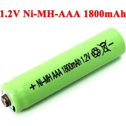 4pcs 1.2v NI-Mh AAA Rechargeable Batteries 1800mAh ni mh Battery 1.2V aaa For Electric remote Control car Toy RC ues