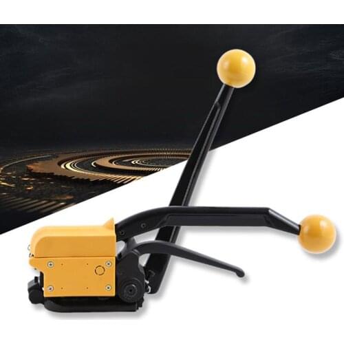 A333 steel belt buckle-free baler free buckle steel belt baler portable strapping machine Yin and Yang buckle free button