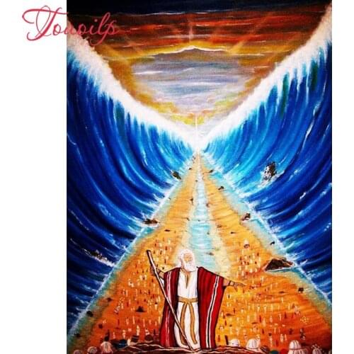 Diamond Embroidery Jewish Mose New arrival diamond painting Cross Stitch Poppy picture round Rhinestones diamond mosaic pattern