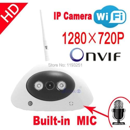 Free shipping IP Camera HD audio onvif cctv Cameras cmos infrared 720P wifi wireless video systems security home indoor
