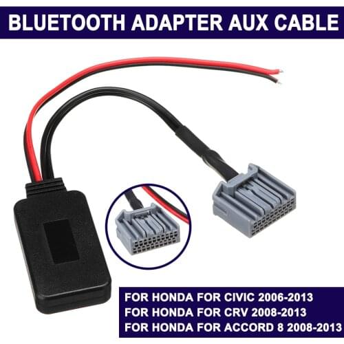 Wireless for bluetooth 4.0 Adapter Aux Cable For Honda for Civic 2006-2013 for CRV for Accord 2008-2013 Audio Receiver Adapter