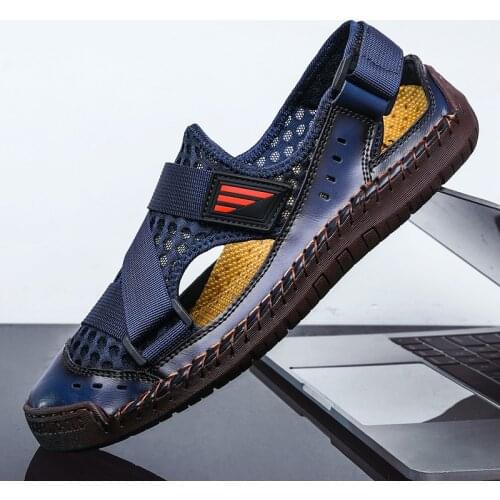 Мужские кожаные сандали Bravover China At AliExpress