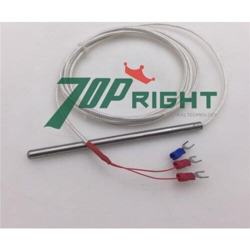 Pt100 sensor dia. 6mm,probe length 120mm long, 3wires and the length of cable 4m