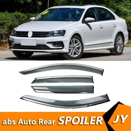 For Volkswagen jetta Sagitar 2018 Window Visor Vent Shades Sun Rain Deflector Guard For s Auto Accessories 4PCS/SET