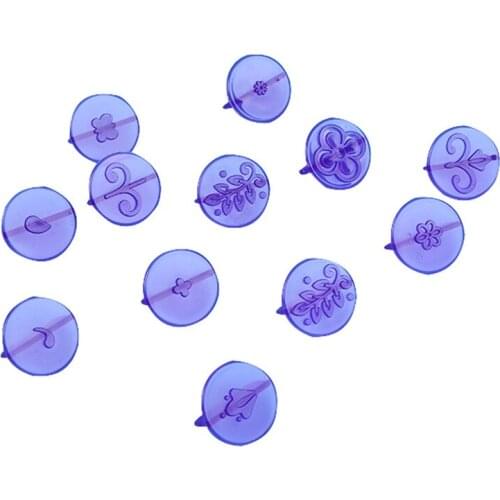 14pcs Printing Mold Heart Cookie Cutter Plastic Biscuit Cut Mold Baking Fruit Cut Cake Mold Embossing Printing Die