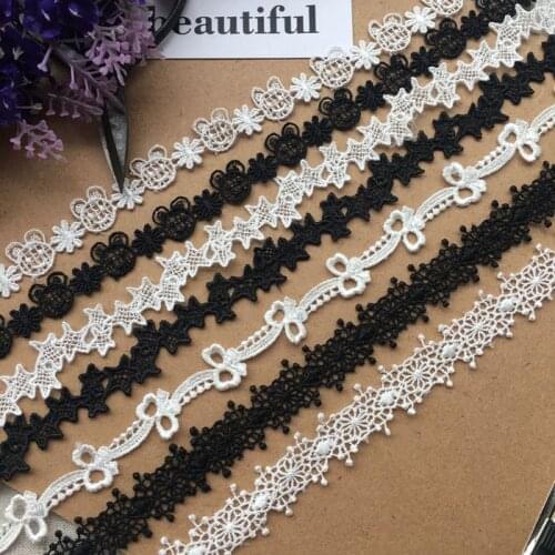 Exquisite polyester water soluble lace accessories DIY clothing necklace clavicle chain headband strap material