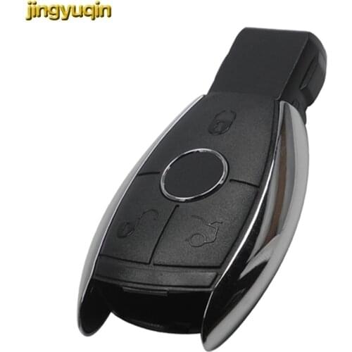 Jingyuqin Car Key Fob For Mercedes Benz W203 W204 W210 AMG BGA C CL CLA CLK CLS E GL NEC R S SL SLK 2/3/4 BTNs Remote Key Case