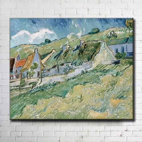 Impression Van farmers house landscape canvas printings oil painting printed on canvas wall art decoration pictures no frame