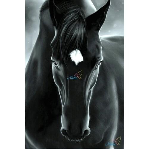 Snow Two Horse DIY Embroidery Cross Stitch 11CT Kits Craft Needlework Set Printed Canvas Cotton Thread Home Dropshipping