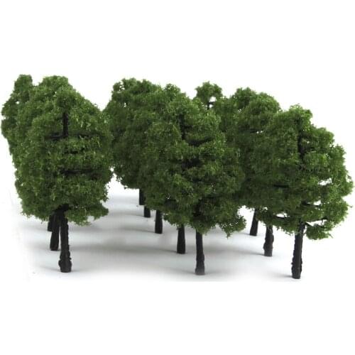 Pack Of 70pcs Model Trees 1:100 Scale 3-9cm Building Park Landscape Scenery