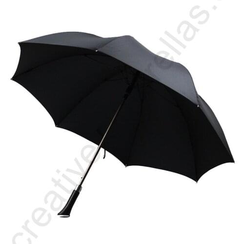 210T Nylon Jacquard Weave Vented hole business umbrella anti-thunder fiberglass Taiwan Formosa 70T aluminium straight parasol