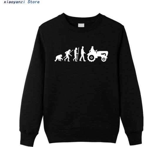 New 2020 Fashion Evolution Tractor Men sweatshirts unisex Cotton Born To Farm pullovers Camiseta Farmer hoodies sportwear to-801