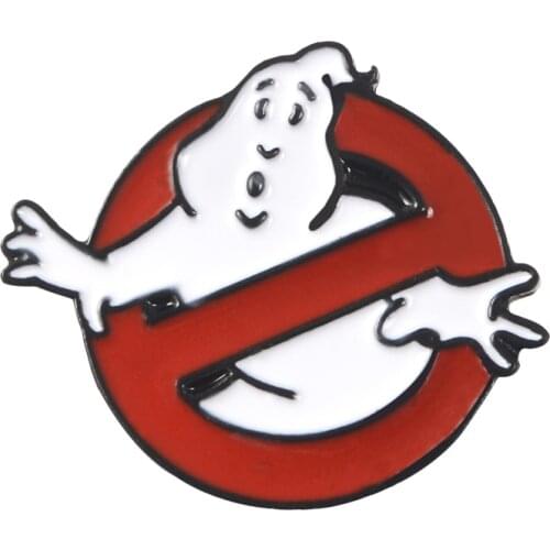 Limited Edition !! GHOSTBUSTERS Cartoon Hard Enamel Brooches Badges Lapel pin For Men Women Souvenir Gifts