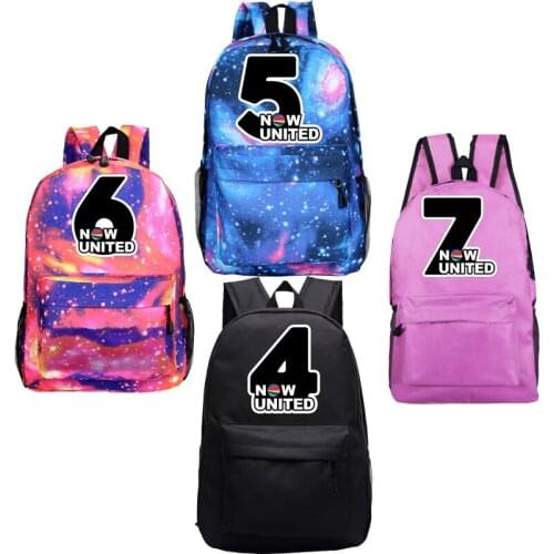 Hot UN Team Mochila Para Hombre Now United Backpack Anime Bag Laptop Back Pack Schoolbags Cartoon 2021 Now United - Better Album