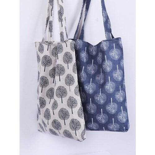 Floral Printed Casual Tote Large Capacity Female Handbags Single Shoulder Shopping Bags Daily Use Women Canvas Beach Bag