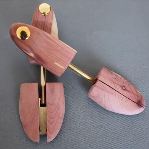 1 Pair 100% Natrual Beech Men Wooden Shoe Tree Stretcher Shaper Keeper Adjustable Width Wooden Shoe Tree Stretcher Shaper