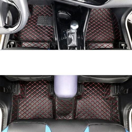 Luxury durable car styling accessories leather car floor mats rug carpets for toyota c-hr chr 2017 2018 2019 2020