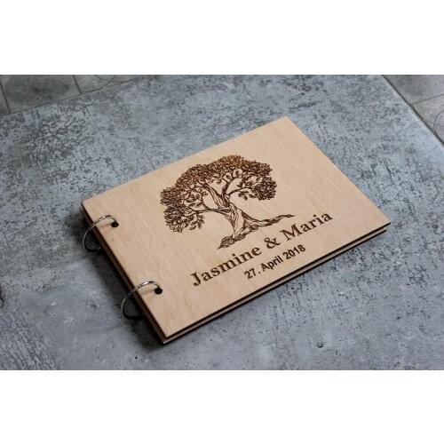 Wedding Guest Book Custom Guest book Wooden Wedding Guestbook Wedding gift Tree Wedding Guest Book ideas Personalised Rustic